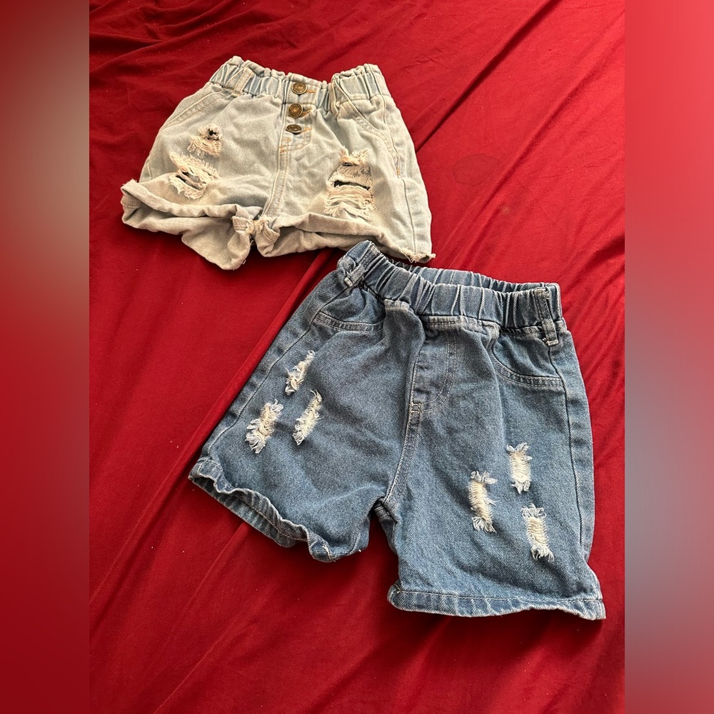 Lot of 2 toddler girl shorts size 2T